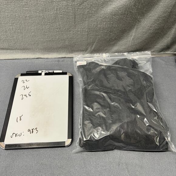 Talbots Blazer Womens 18 Gray Wool Italian Flannel Single Button Classic Career - Picture 7 of 7